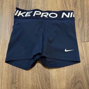 Nike Pro Dark Blue Athletic Shorts